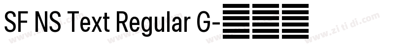 SF NS Text Regular G字体转换 SF NS Text Regular G字体转换